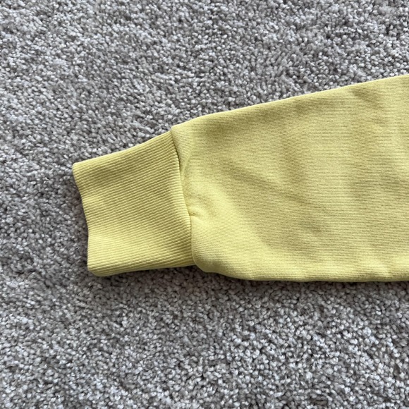 SPRWMN Los Angeles Heart Pullover Hoodie Sweatshirt Womens S Yellow Fleece - Picture 5 of 13